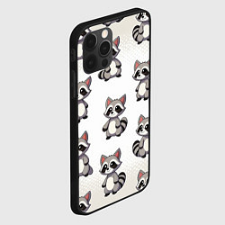 Чехол для iPhone 12 Pro Много енотов, цвет: 3D-черный — фото 2