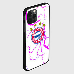 Чехол для iPhone 12 Pro Бавария Мюнхен неоновые молнии, цвет: 3D-черный — фото 2