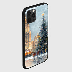 Чехол для iPhone 12 Pro Новогодняя Москва, цвет: 3D-черный — фото 2