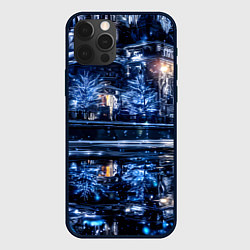 Чехол для iPhone 12 Pro Новогодняя ночная Москва, цвет: 3D-черный