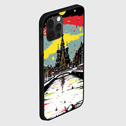 Чехол для iPhone 12 Pro Праздничная новогодняя Москва, цвет: 3D-черный — фото 2