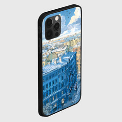 Чехол для iPhone 12 Pro Зимний утренний Питер, цвет: 3D-черный — фото 2