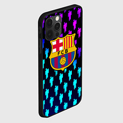 Чехол для iPhone 12 Pro Barcelona люди градиент неон, цвет: 3D-черный — фото 2