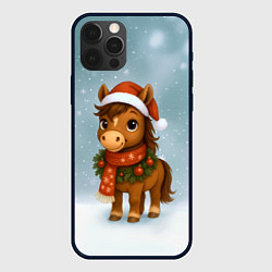 Чехол для iPhone 12 Pro Милый конек, цвет: 3D-черный