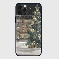 Чехол для iPhone 12 Pro Елка во дворе, цвет: 3D-черный