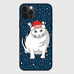 Чехол для iPhone 12 Pro Кот мем - 2026, цвет: 3D-черный