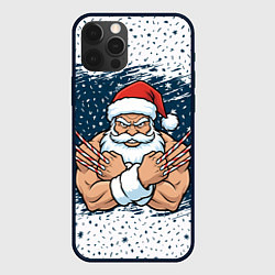 Чехол для iPhone 12 Pro Сантамаха, цвет: 3D-черный