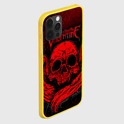 Чехол для iPhone 12 Pro BFMV: Red Skull, цвет: 3D-желтый — фото 2