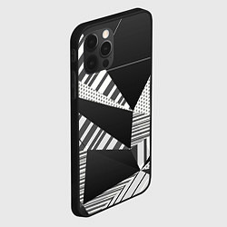 Чехол для iPhone 12 Pro Геометрия, цвет: 3D-черный — фото 2