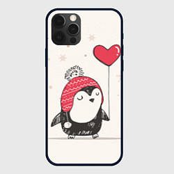 Чехол iPhone 12 Pro Влюбленный пингвин