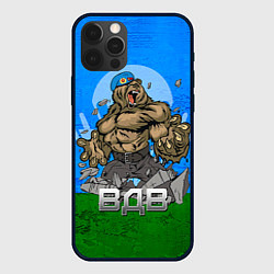 Чехол для iPhone 12 Pro ВДВ, цвет: 3D-черный