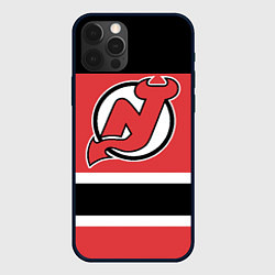 Чехол для iPhone 12 Pro New Jersey Devils, цвет: 3D-черный