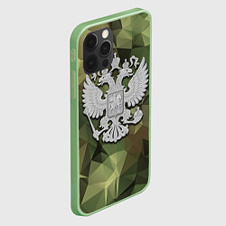 Чехол для iPhone 12 Pro Камуфляж и герб, цвет: 3D-салатовый — фото 2