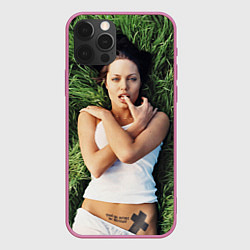 Чехол iPhone 12 Pro Анджелина Джоли