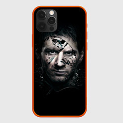 Чехол для iPhone 12 Pro Messi Black, цвет: 3D-красный