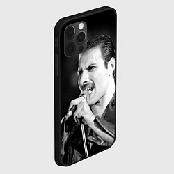 Чехол для iPhone 12 Pro Фредди Меркьюри, цвет: 3D-черный — фото 2