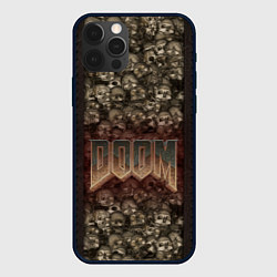Чехол для iPhone 12 Pro DOOM Skulls, цвет: 3D-черный