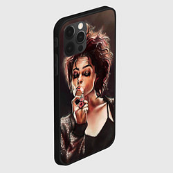 Чехол для iPhone 12 Pro Марла с сигаретой, цвет: 3D-черный — фото 2