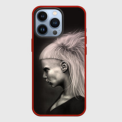 Чехол для iPhone 13 Pro Die Antwoord GIrl, цвет: 3D-красный