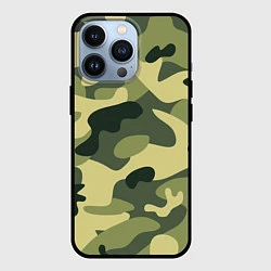 Чехол iPhone 13 Pro Камуфляж: зеленый/хаки