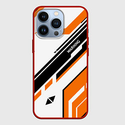 Чехол для iPhone 13 Pro CS:GO Asiimov P90 Style, цвет: 3D-красный