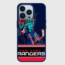 Чехол для iPhone 13 Pro New York Rangers, цвет: 3D-тёмно-синий
