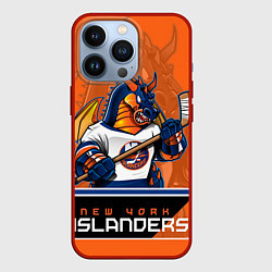 Чехол для iPhone 13 Pro New York Islanders, цвет: 3D-красный