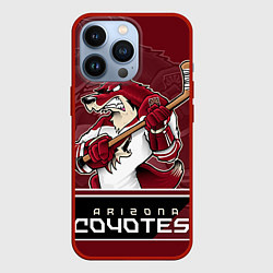 Чехол для iPhone 13 Pro Arizona Coyotes, цвет: 3D-красный