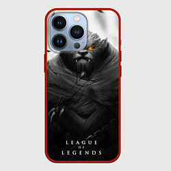 Чехол для iPhone 13 Pro Rengar LoL, цвет: 3D-красный