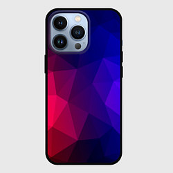 Чехол для iPhone 13 Pro Red&Blue, цвет: 3D-черный