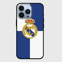 Чехол для iPhone 13 Pro Real Madrid: Blue style, цвет: 3D-черный