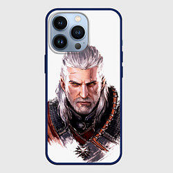 Чехол для iPhone 13 Pro Геральт, цвет: 3D-тёмно-синий