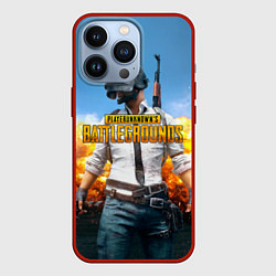 Чехол для iPhone 13 Pro PUBG Wars, цвет: 3D-красный