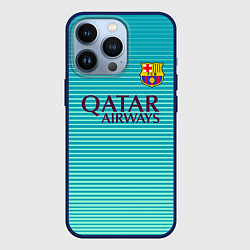 Чехол для iPhone 13 Pro Barcelona FC: Aqua, цвет: 3D-тёмно-синий