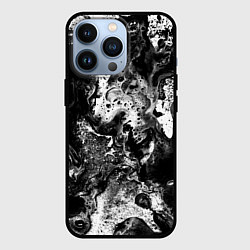 Чехол для iPhone 13 Pro Чёрная краска, цвет: 3D-черный