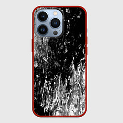 Чехол для iPhone 13 Pro GRAY&BLACK, цвет: 3D-красный