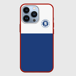 Чехол для iPhone 13 Pro Chelsea FC: Light Blue, цвет: 3D-красный