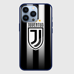 Чехол для iPhone 13 Pro Juventus FC: New logo, цвет: 3D-тёмно-синий