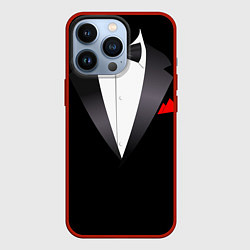 Чехол для iPhone 13 Pro Смокинг мистера, цвет: 3D-красный
