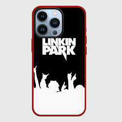 Чехол для iPhone 13 Pro Linkin Park: Black Rock, цвет: 3D-красный