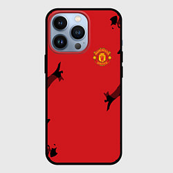 Чехол для iPhone 13 Pro FC Manchester United: Red Original, цвет: 3D-черный
