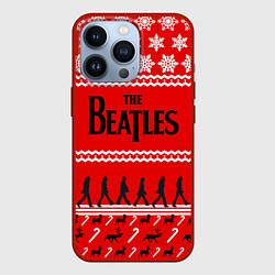 Чехол для iPhone 13 Pro The Beatles: New Year, цвет: 3D-красный