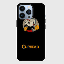 Чехол для iPhone 13 Pro Cuphead: Black Mugman, цвет: 3D-черный