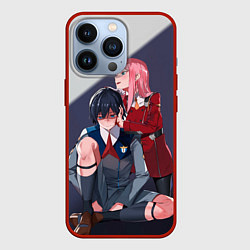 Чехол для iPhone 13 Pro Darling in the FranXX, цвет: 3D-красный