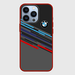 Чехол для iPhone 13 Pro BMW BRAND COLOR, цвет: 3D-красный