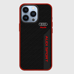 Чехол для iPhone 13 Pro Audi: Sport Line, цвет: 3D-красный