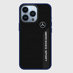 Чехол для iPhone 13 Pro Mercedes AMG: Sport Line, цвет: 3D-тёмно-синий