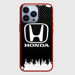 Чехол для iPhone 13 Pro Honda: Black Side, цвет: 3D-красный