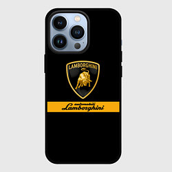 Чехол для iPhone 13 Pro Lamborghini Automobili, цвет: 3D-черный