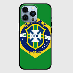 Чехол для iPhone 13 Pro CBF Brazil, цвет: 3D-черный